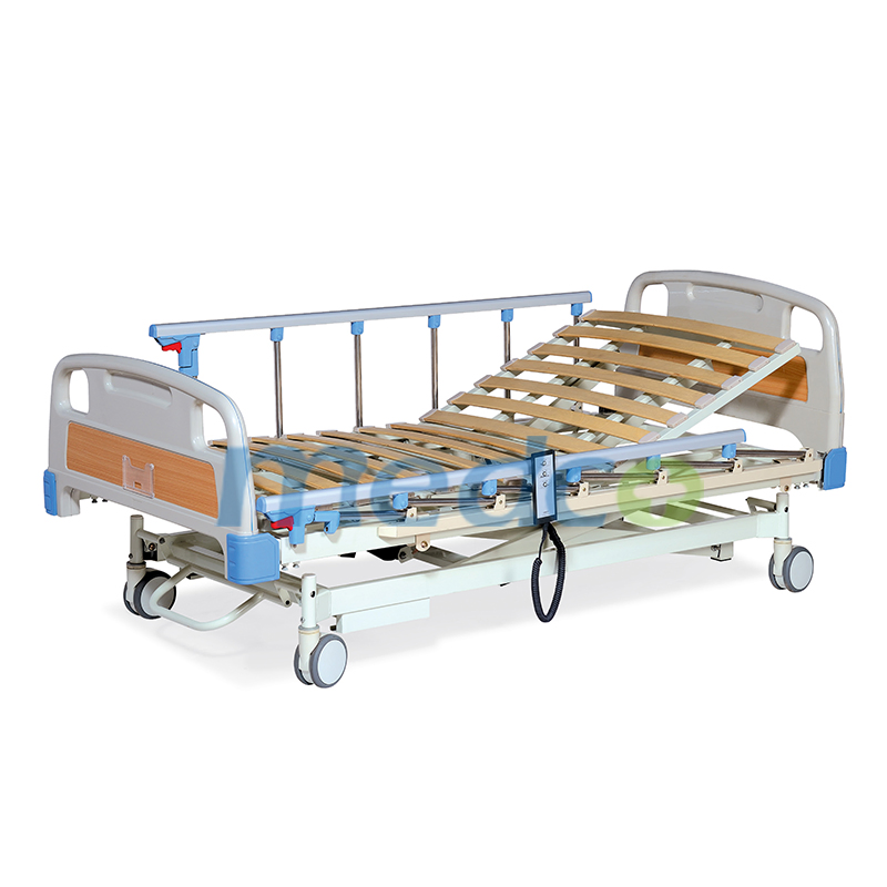Ce&amp; ISO Adjustable Remote Control Bed, Electric Wooden Hospital Nursing Bed