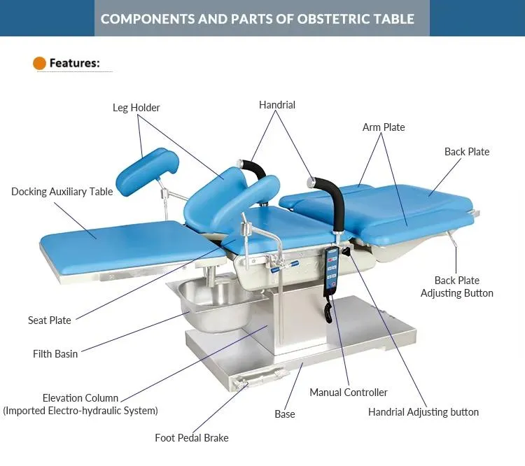 Gynecology Urology Examination Bed View 1
