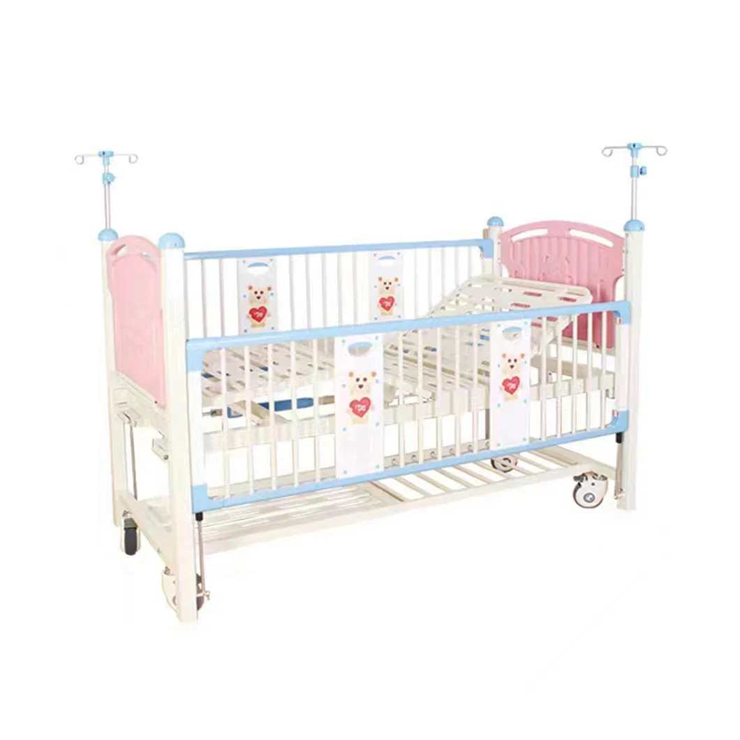 Hzk19 Medical Multifunctional Hospital Full Siderail Children Inpatient Pediatric Bed