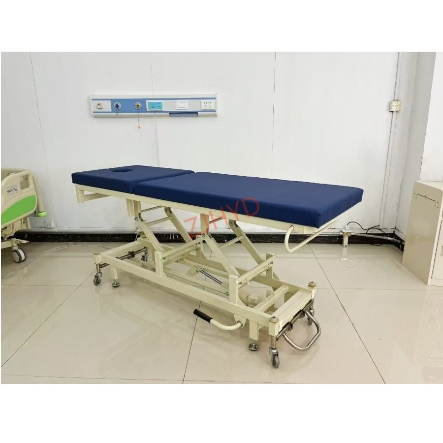 Hydraulic Pump for Manual Hospital Medical Adjustable Clinical Patient Rehabilitation Nursing Care Therapy Treatment Massage Examination Bed