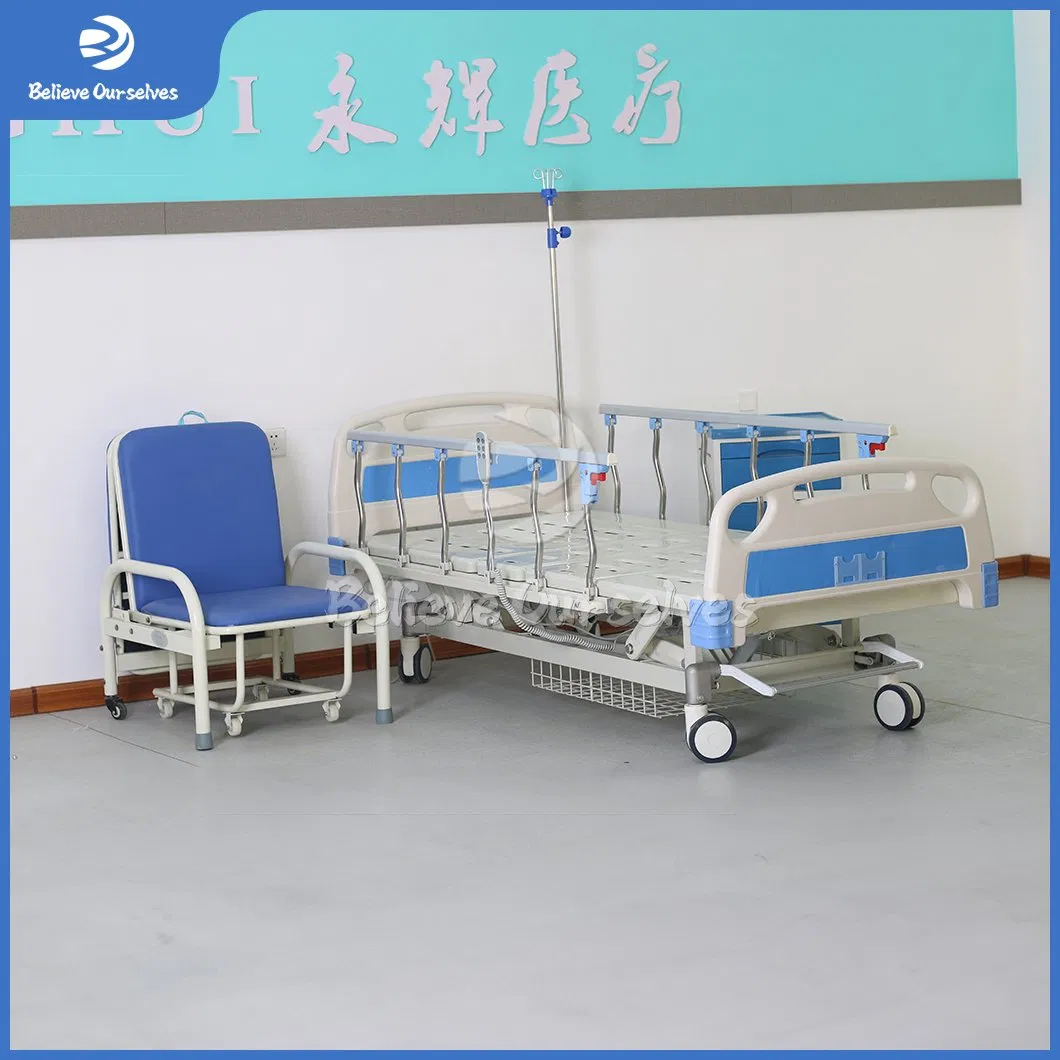 Huaren Smart Hospital Furniture Suppliers Electric Hospital Bed Parts China Hr-D13 Back Lift Medicare Hospital Bed