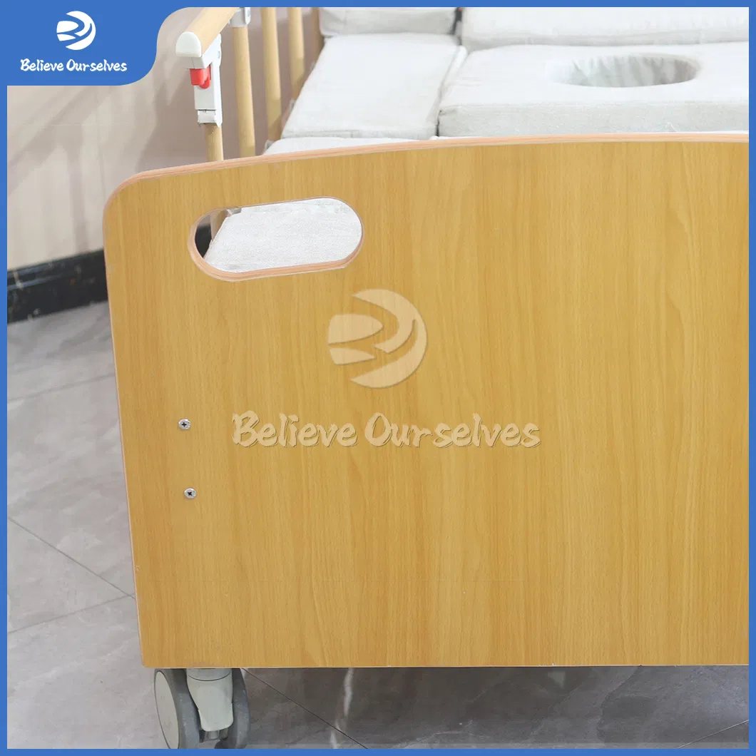 Dh03-1 Home Nursing Bed Wooden Electric Foldable Electric Nursing Bed