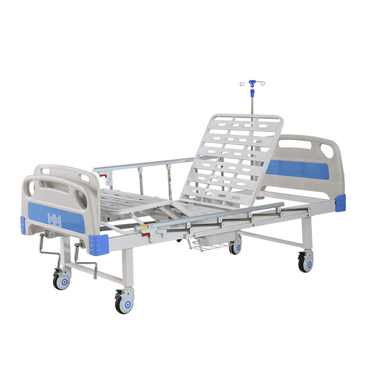 Two Cranks 2 Functions Manual Hospital Medical Bed for Patients