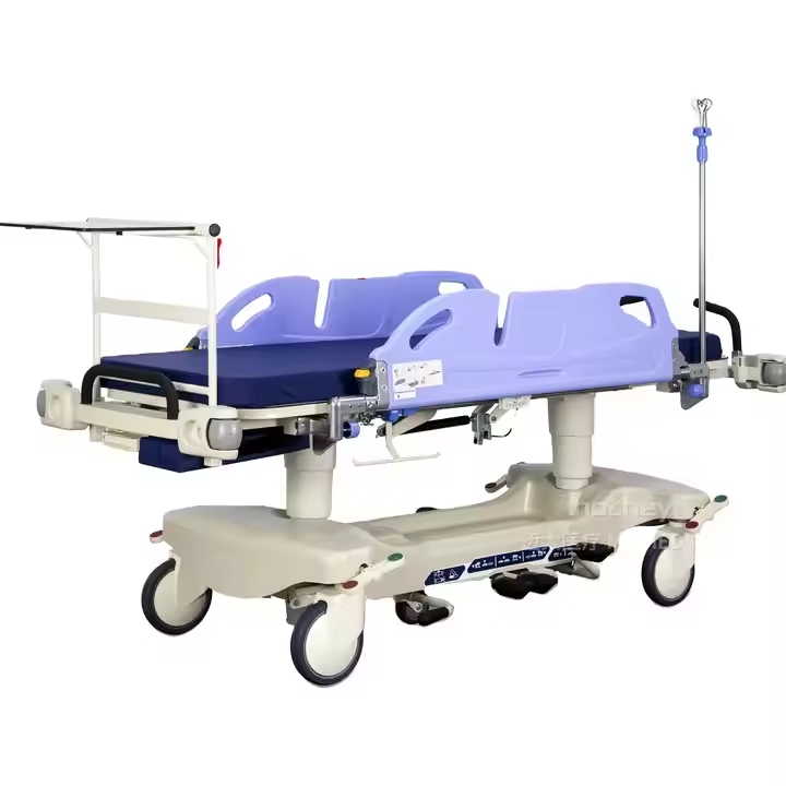 Hydraulic Hospital Bed Multi-Function Stretcher Patient Transfer Emergency Stretcher Ambulance Trolley Bed