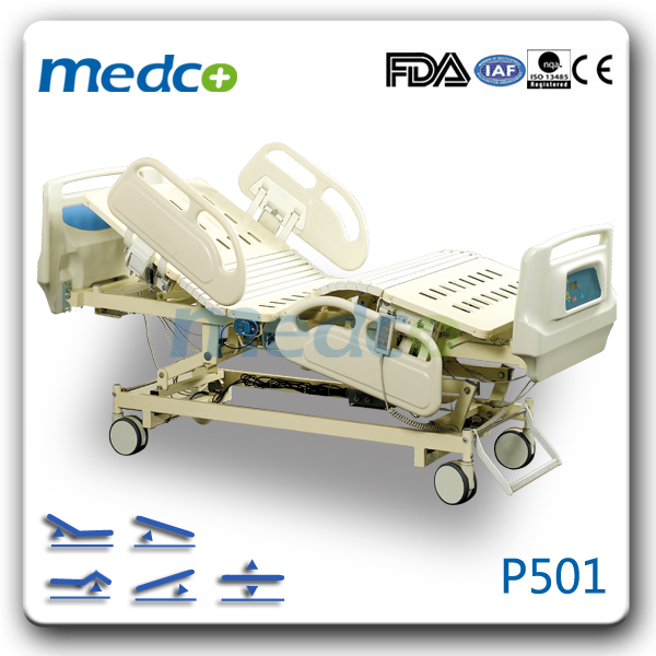 Good Price! ! Five Functions Hospital Electric Equipment Bed, Electric Adjustable Hospital Bed Remote Control