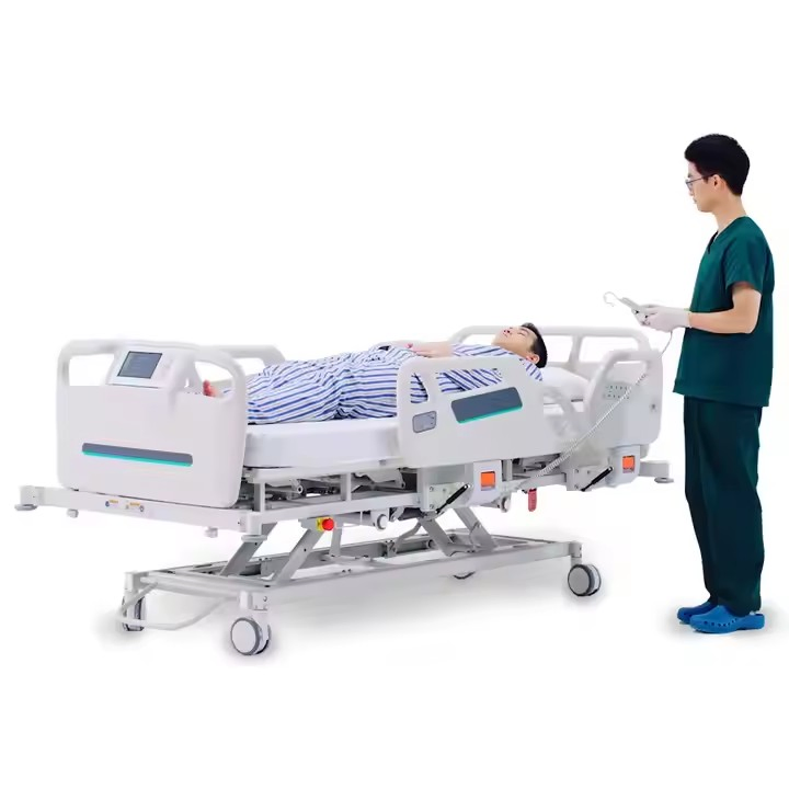 Adjustable Hospital Medical Bed Smart Digital Electric Patient Care Nursing Bed