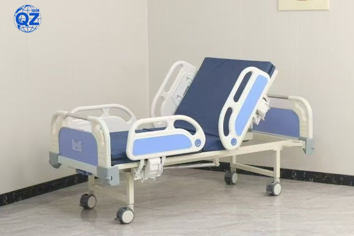 Home Use in Nursing Homes 3 Crank 3 Function Medical Folding Manual Patient Nursing Hospital Bed