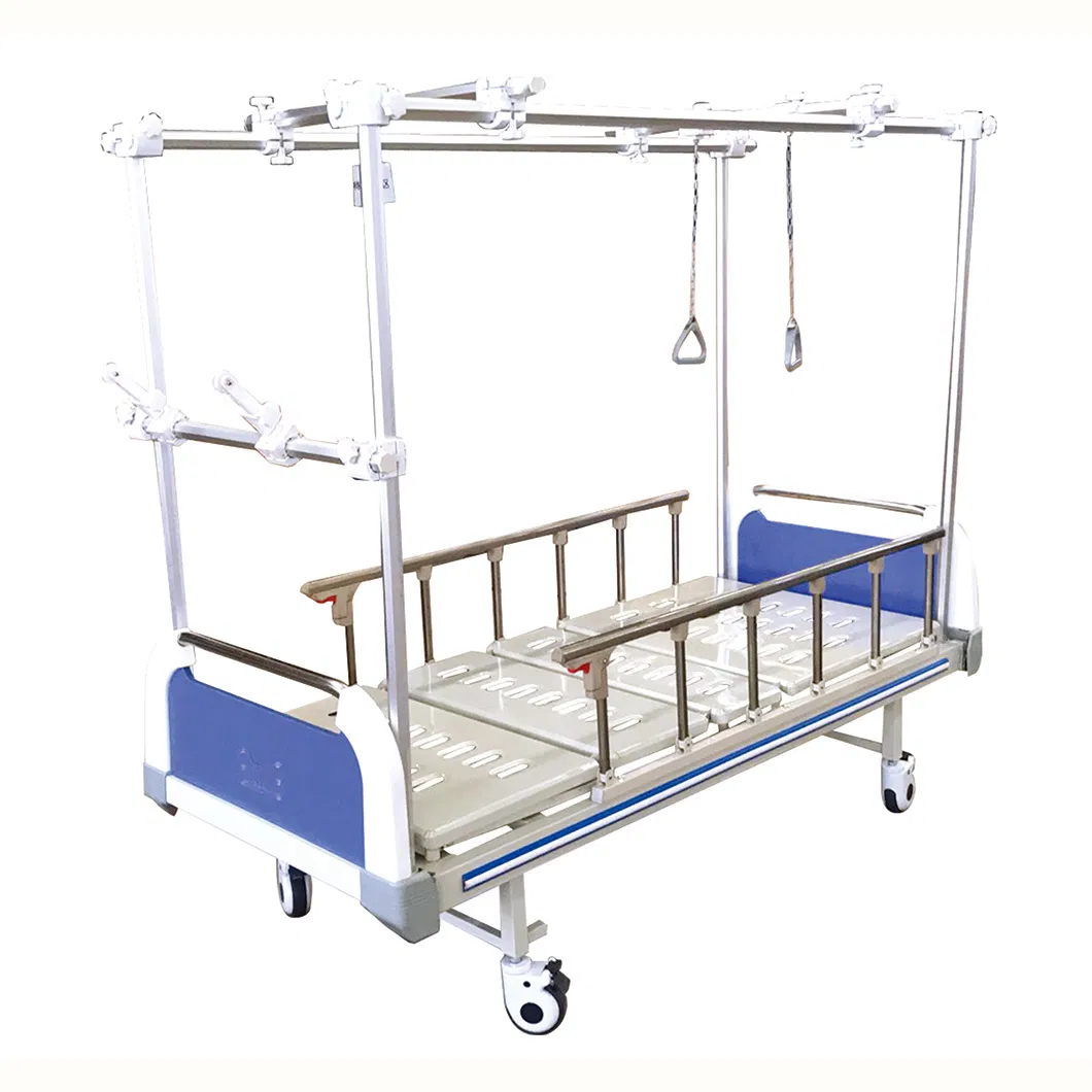 Medical Multifunctional Manual Patient Traction Frame Orthopedic Bed