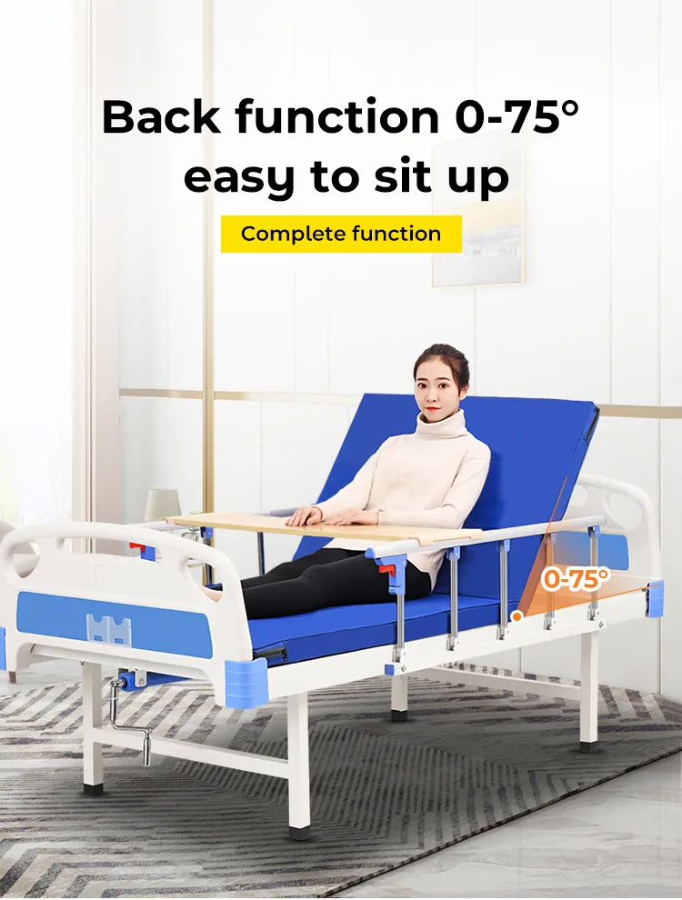 Medical Patient 1 Crank Hospital Bed