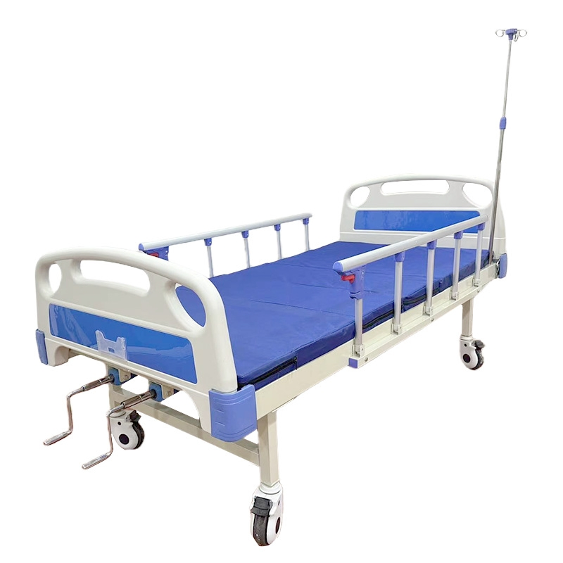 Manual 2 Crank Hospital Bed 2 Functional Medical Bed for Hospital Adjustable Function Nursing Home Care Bed for Patients