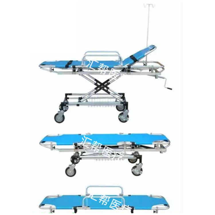 Medical Device Emergency Supplier Room Beds for Patient Transfer Trolley Car Transport Hospital Bed Emergency Bed