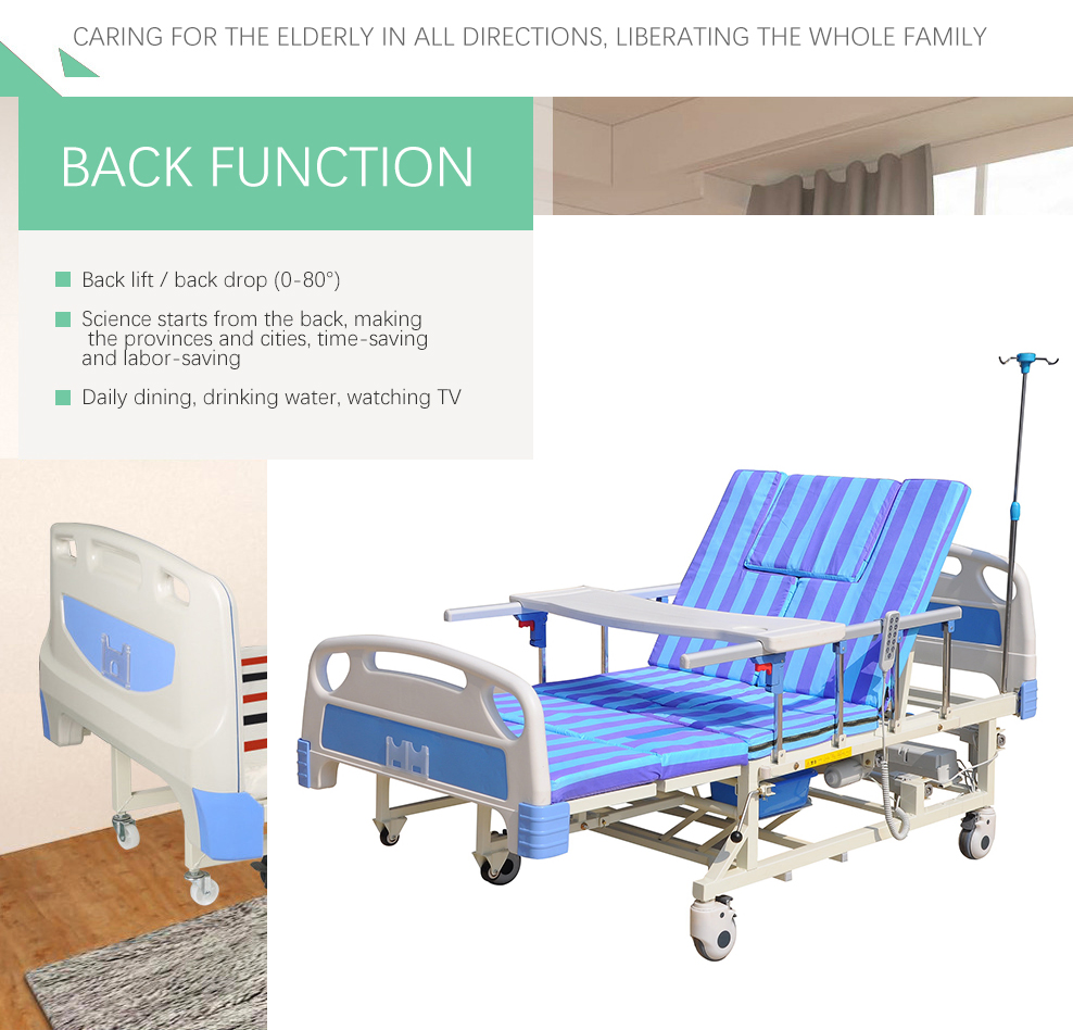 Multifunctional Home Nursing Bed Adjustable Foldable Hospital Electric