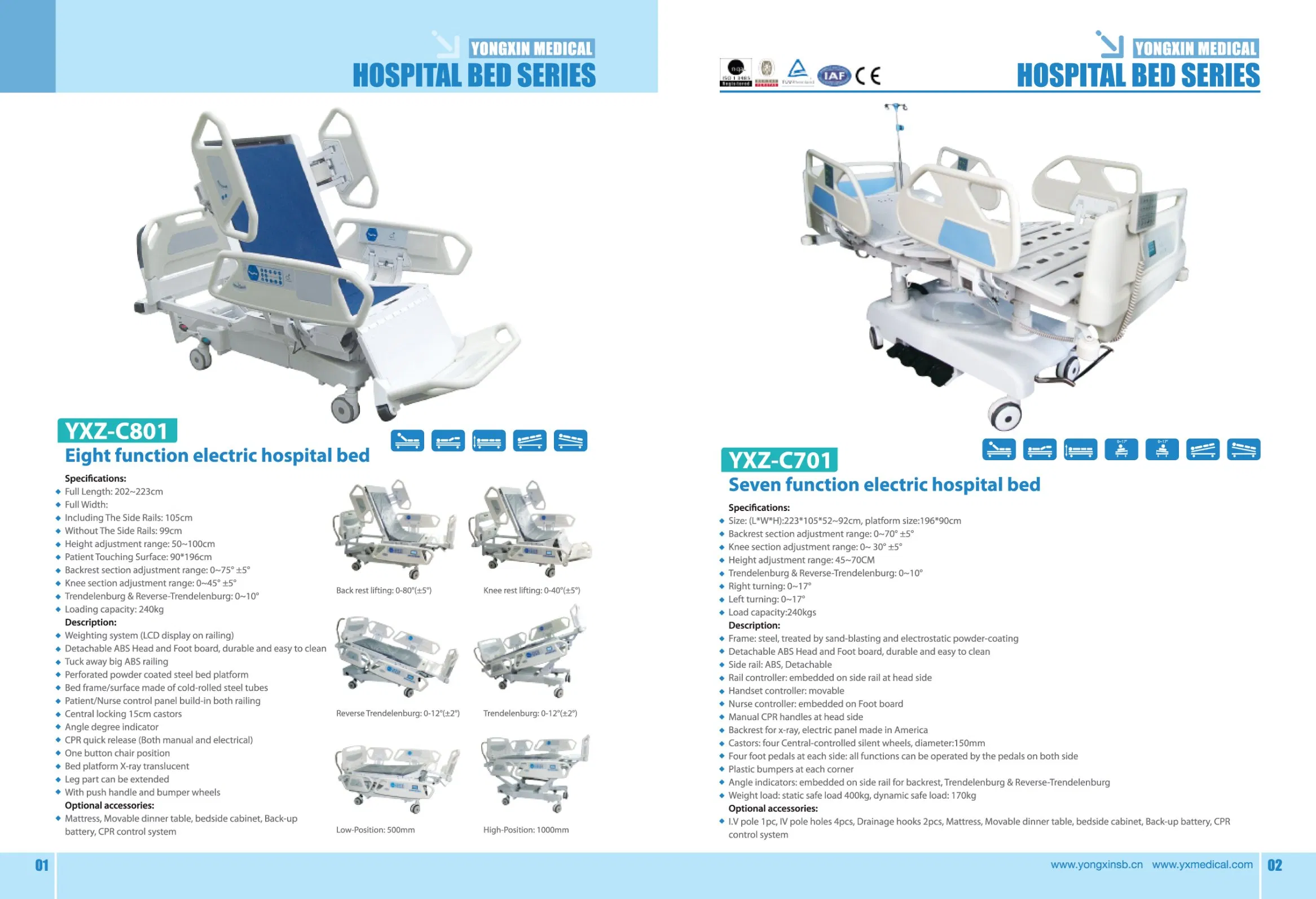 Electric Nursing Bed (16 functions) Care Bed