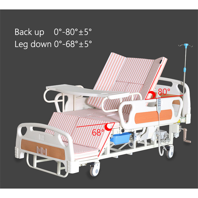 Factory Wholesale 5 Functions Electric Home Care Folding Five Function Nursing Bed