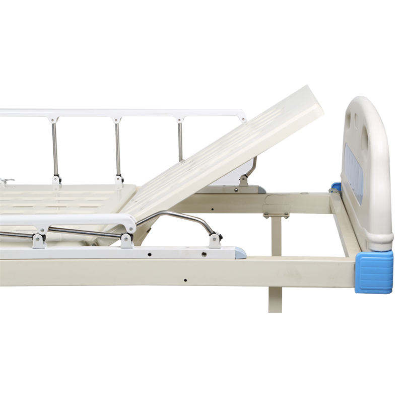 Adjustable Hospital Bed Single Crank Sick Bed Patient Care Home Elderly Medical Bed