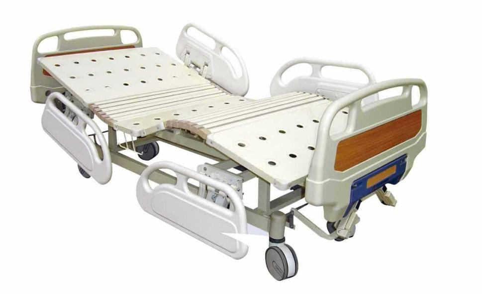 Two Cranks Shaking Function Manual Detachable Bedhead Hospital Bed