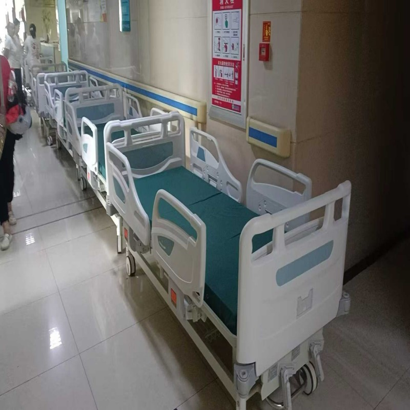 High-End Electric Nursing Bed for ICU, Hospital-Specific Patient Care Bed, Adjustable Critical Care Bed