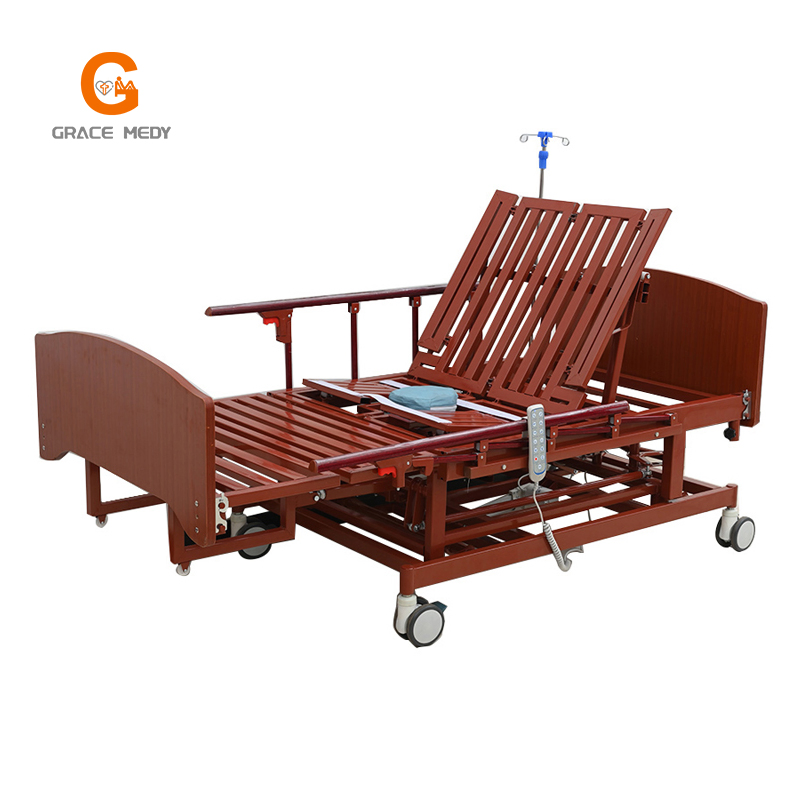 Multi-Functions Electric Folding ICU Medical Hospital Patient Home Smart Nursing Bed