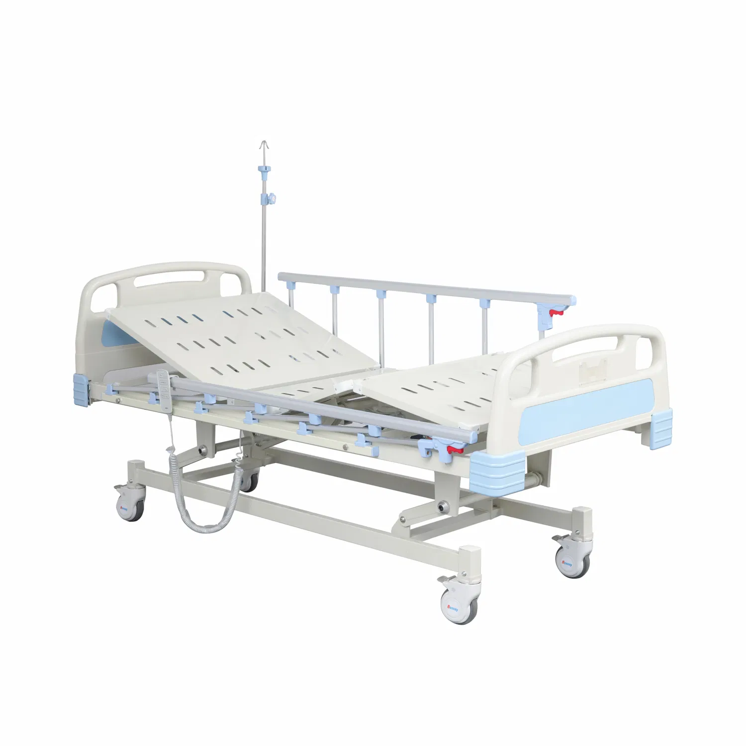 2 Crank Clinic Equipment Manual Adjustable Function Medical Hospital Bed for Patients