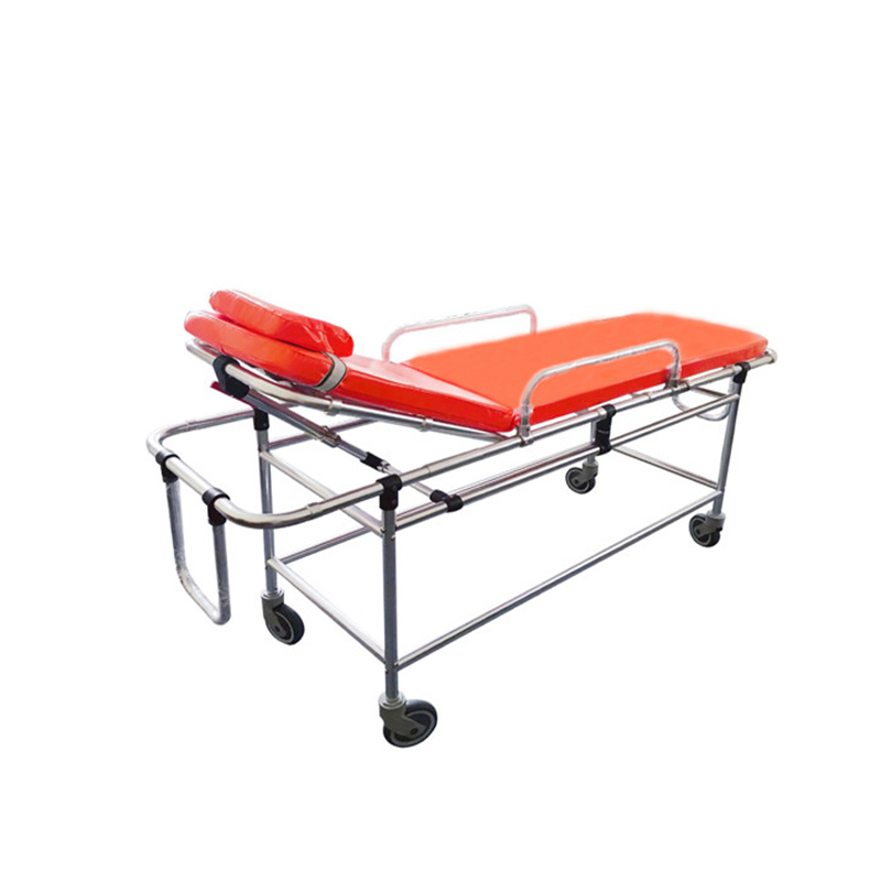 High Standard Modern Hospital Furniture Folding Conversion Adjustable Emergency Transfer Stretcher Trolley Ambulance Bed for Sale
