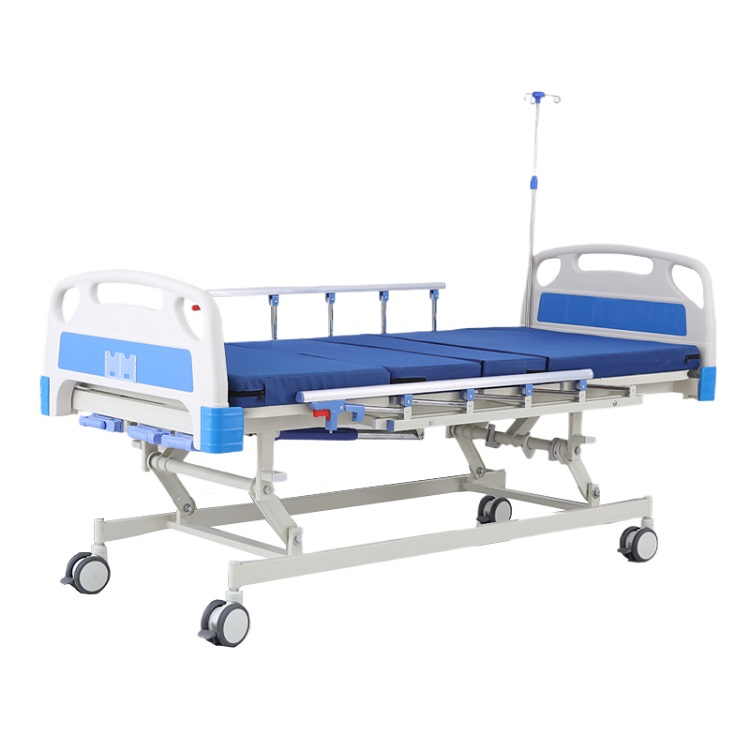 Factory Price Adjustable Height Three Crank Hospital Bed for Patients