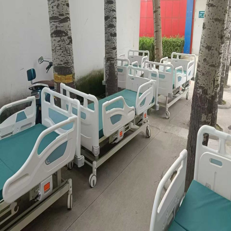 Intelligent Electric ICU Nursing Bed, High-End Hospital Care Bed for Patients, Elevating/Lowering Critical Care Bed