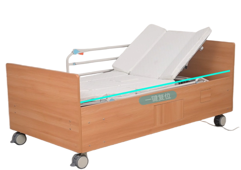 Anti-Decubitus Home Care Bed with Alternating Pressure Mattress for Elderly