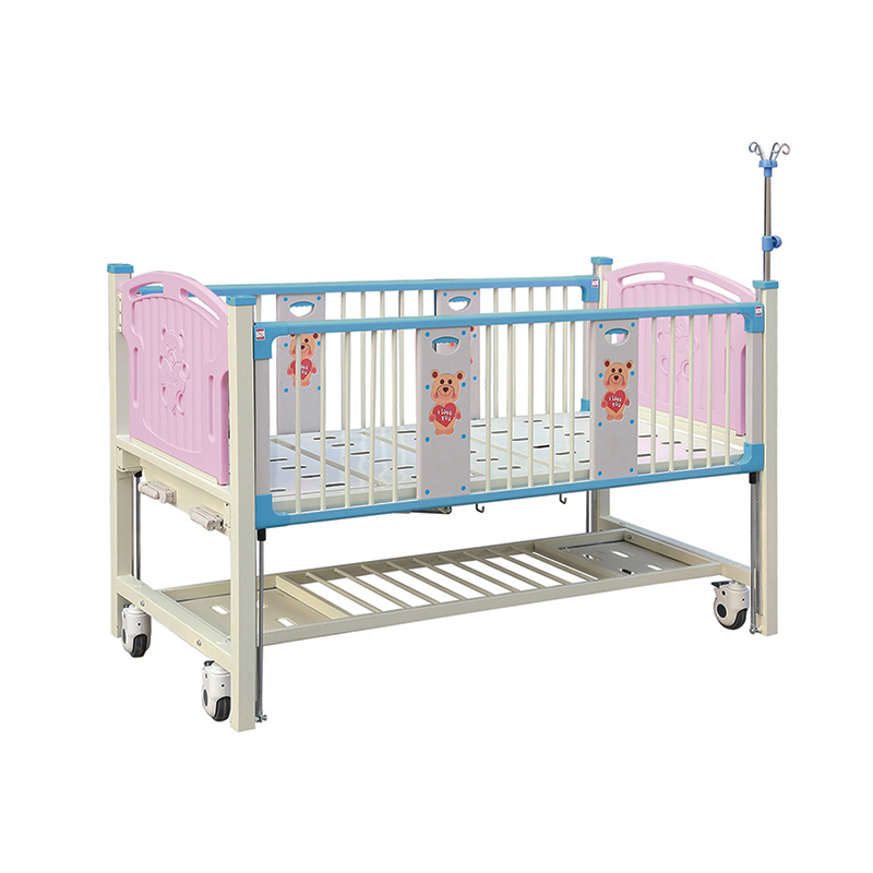 Child Hospital Bed 2 Double Cranks Two Function Pediatric Medical Equipment Bed for Hospital Care