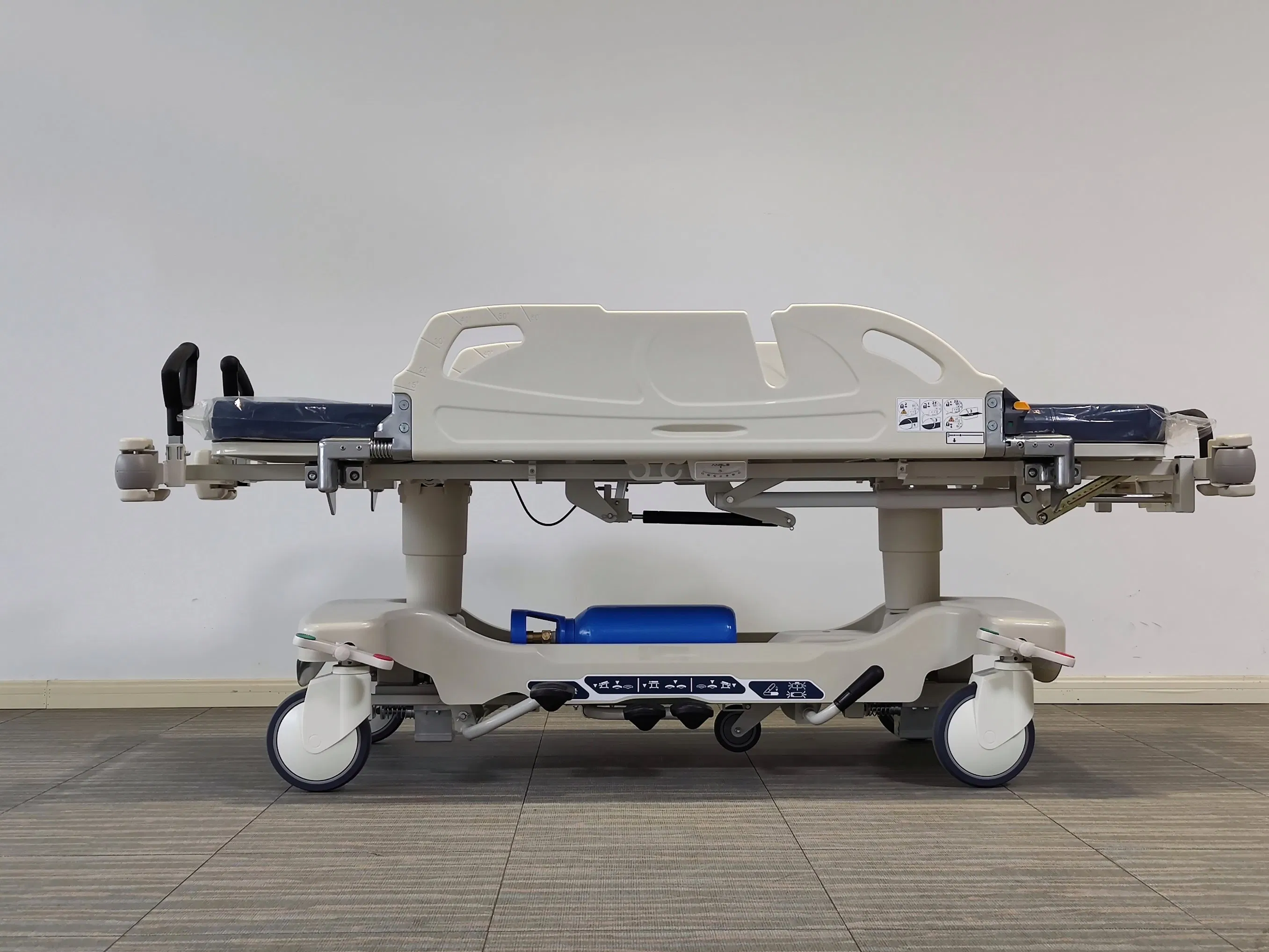 Hospital Furniture Adjustable Foldable Mobile Hydraulic Rescue Bed