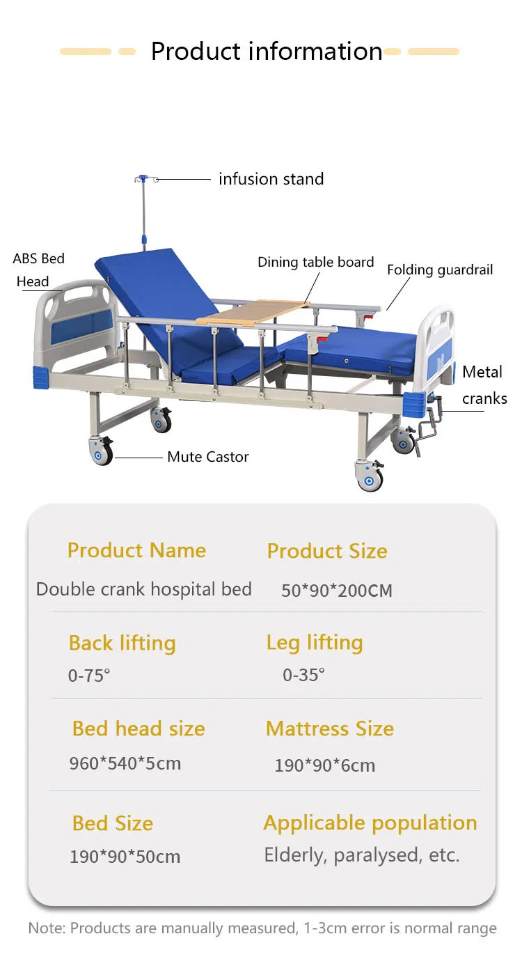 Adjustable Nursing Home Bed with Single Shaking Function