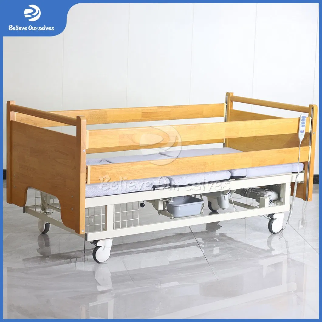 Huaren Home Health Care Device China Fabricators Dh08 Nursing Bed Fully Foldable Home Care Nursing Bed with Toilet