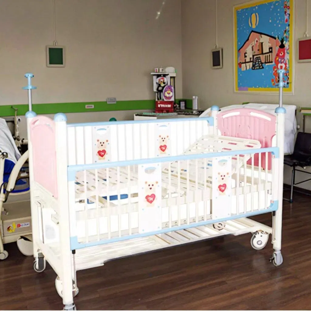 Hzk19 Medical Multifunctional Hospital Full Siderail Children Inpatient Pediatric Bed