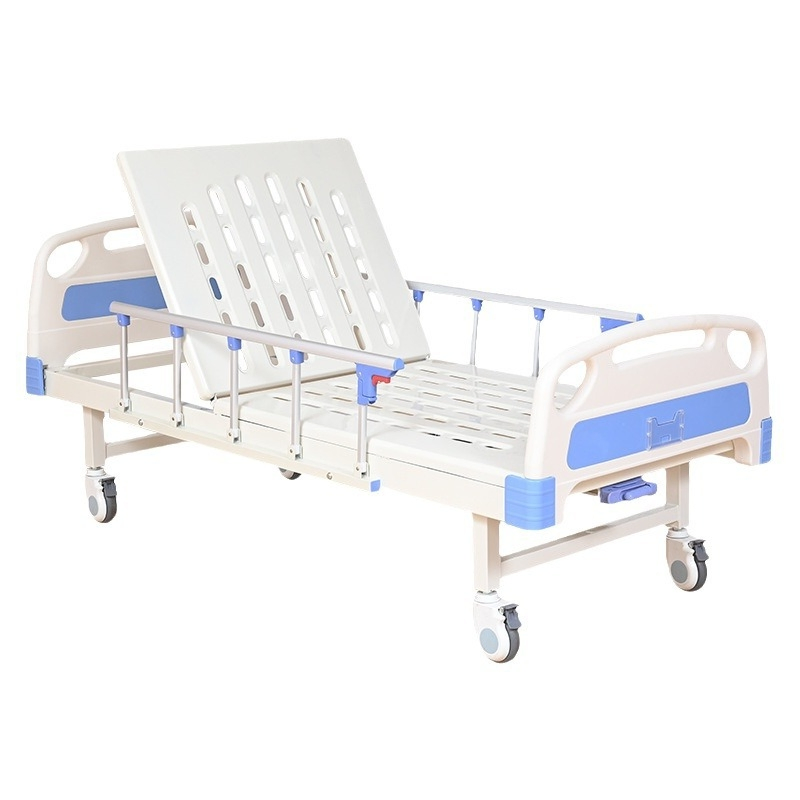 Manual 2 Crank Hospital Bed 2 Functional Medical Bed for Hospital Adjustable Function Nursing Home Care Bed for Patients