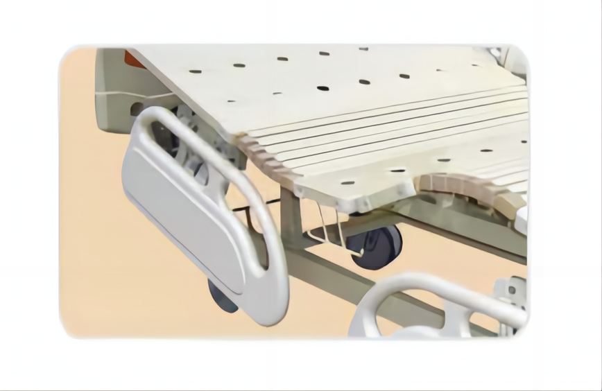 Two Cranks Shaking Function Manual Detachable Bedhead Hospital Bed