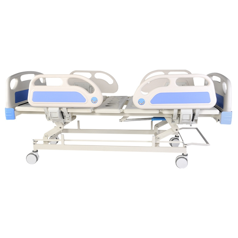 3 Cranks Manual Hospital Bed Nursing Bed Medical Care Bed for Hospital Home Use