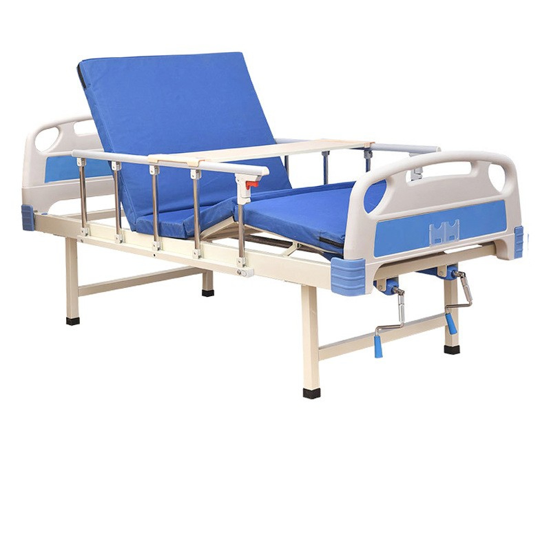 Manual 2 Crank Hospital Bed 2 Functional Medical Bed for Hospital Adjustable Function Nursing Home Care Bed for Patients