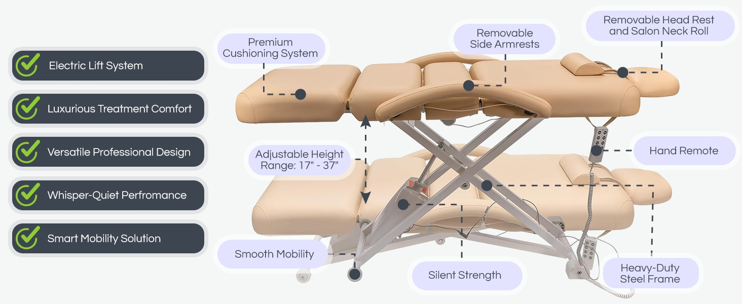 Multi-Function Medical Massage Bed for Rehabilitation and Wellness Therapy