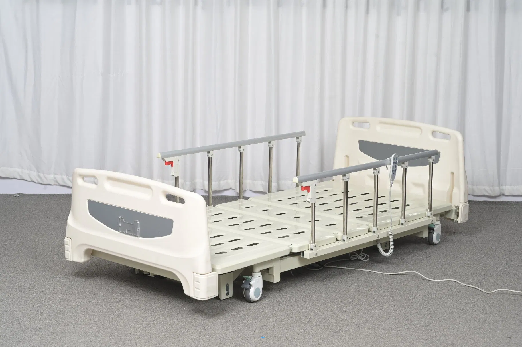 [Ki-E03G] High Quality Super-Low Electric Three Functions Clinic Patient Medical Hospital Bed for Elder Care