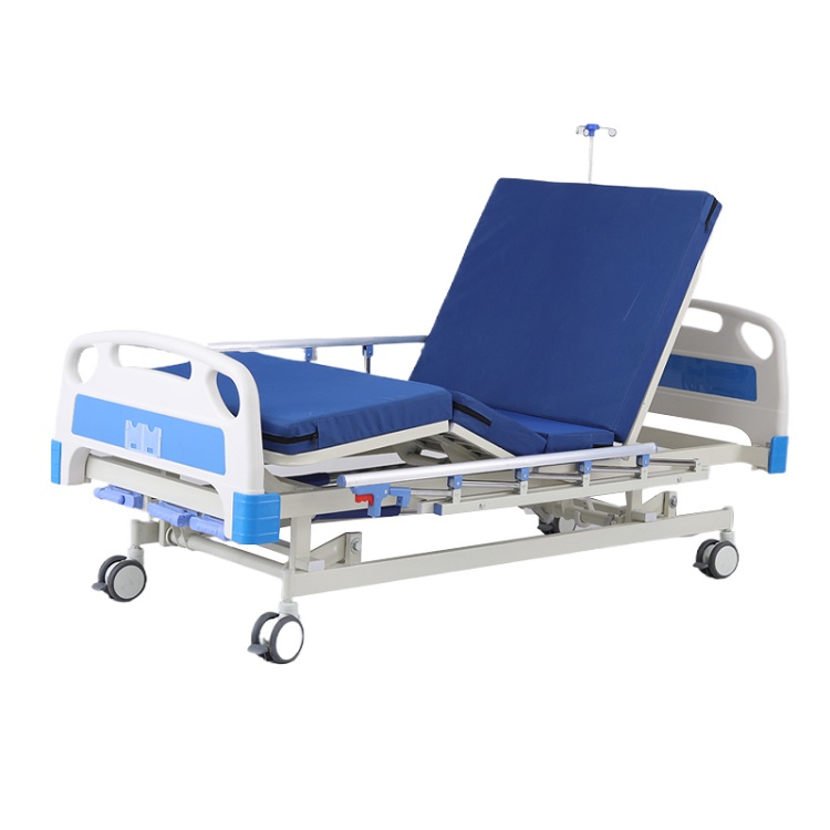 Factory Price Adjustable Height Three Crank Hospital Bed for Patients