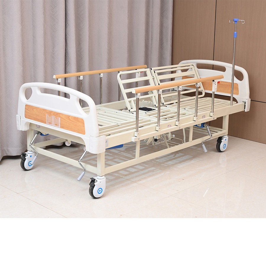 Zc04 Factory Folding Manual Home Care Bed/Hostial Multi-Function Nursing Bed Hospital