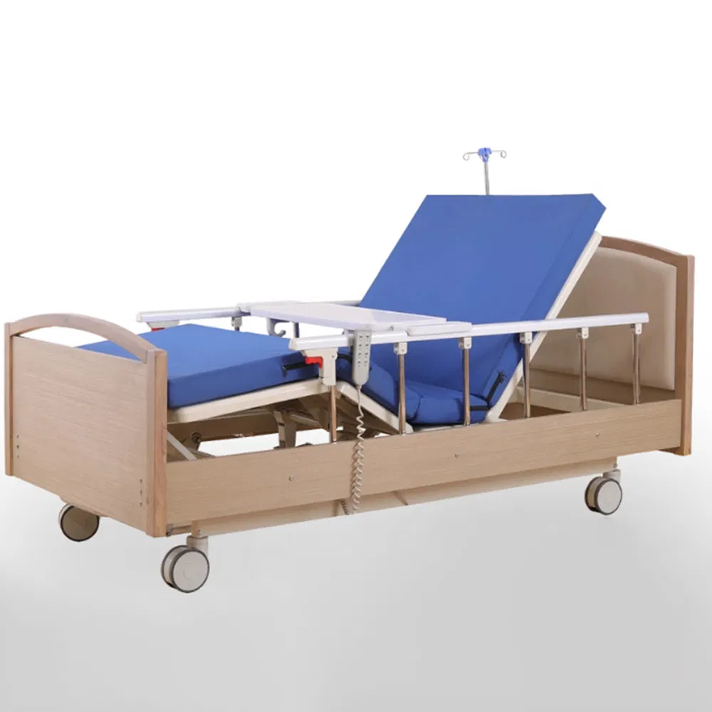 New Wooden Double Shake Medical Adjustable Beds Nursing Home Beds Elderly Hospital Home Care Nursing Medical Bed
