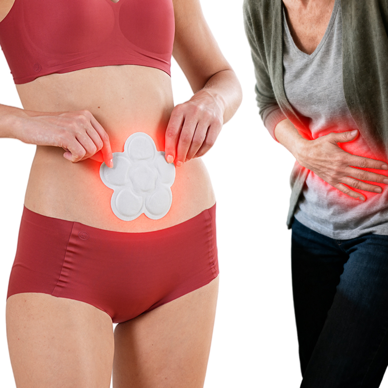 Flower Shaped Air Activated Patch Period Pain Menstrual Cramp Relief