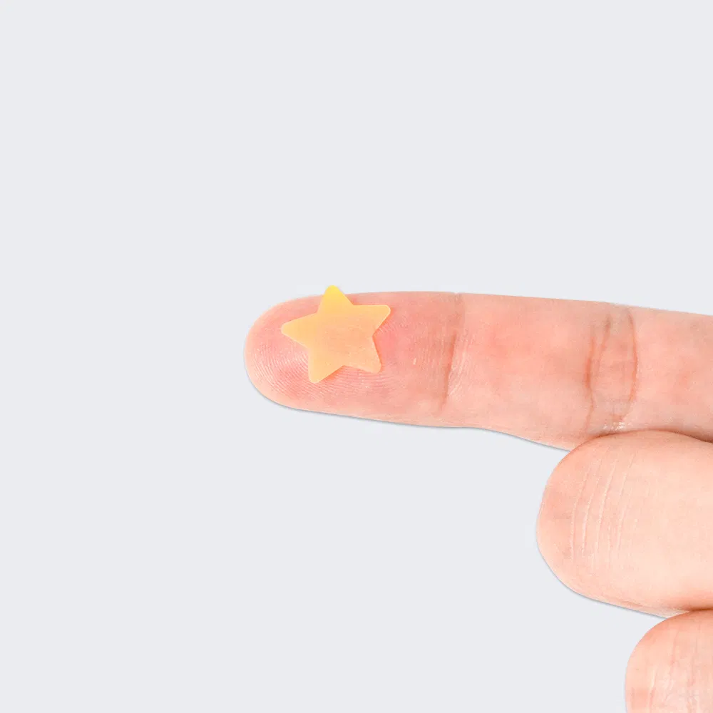 Private Label Hydrocolloid Acne Patches, Star Acne Cover Pimple Patches Sticker Hydrocolloid Acne Spot Treatment with Certificate