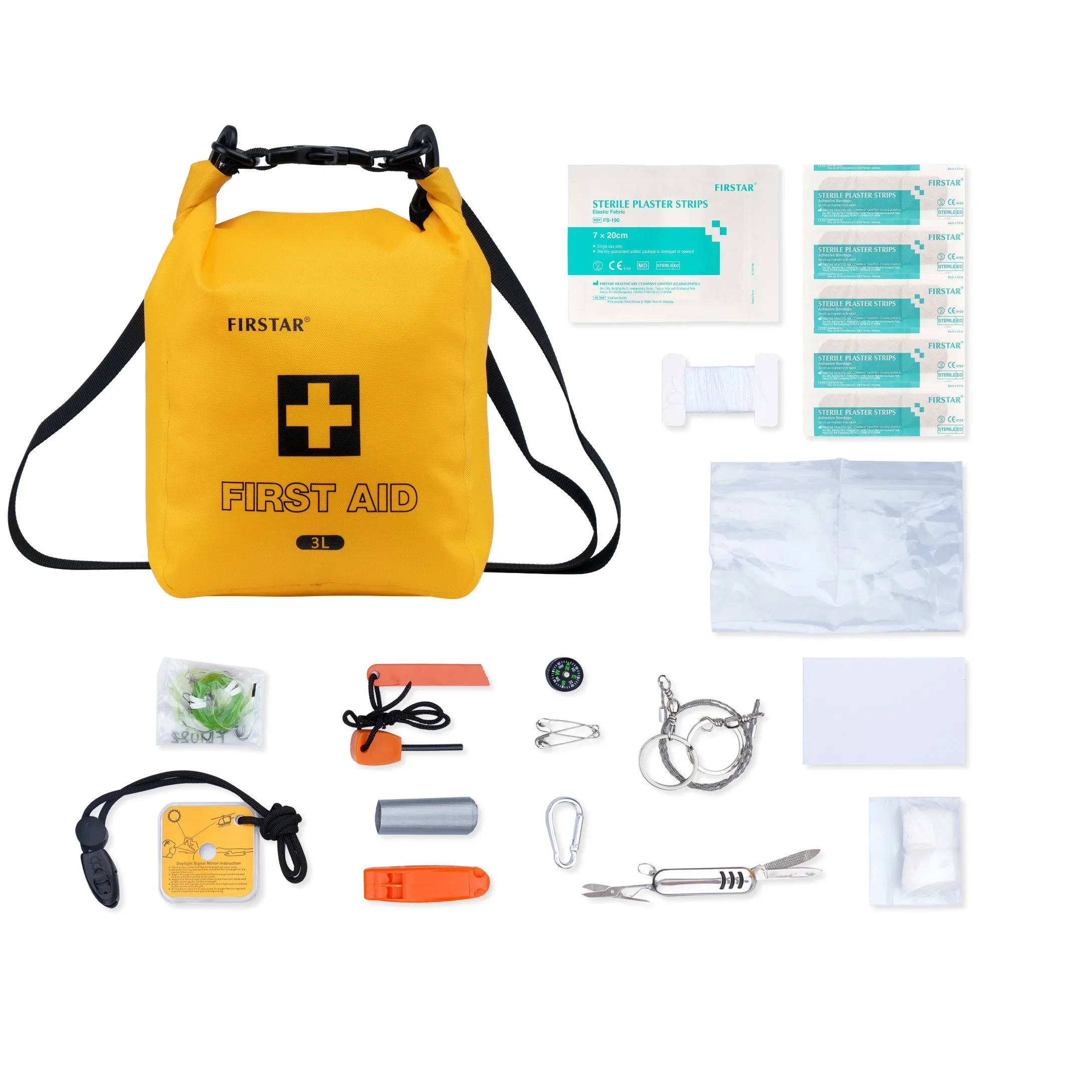 Waterproof Travel Survival Kit Emergency Small First Aid Bag for Outdoor Camping Hiking Dry Kit for First Aid