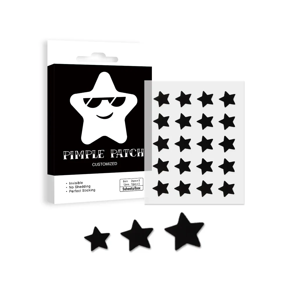 Star Shaped Acne Pimple Hydrocolloid Patches OEM Wholesale Private Label Patch Spot Cover