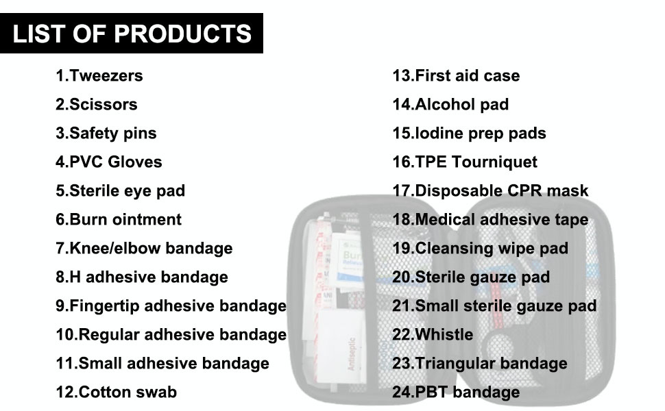 Portable Waterproof Tactical Mini First Aid Kit Outdoor Travel Trauma Kit