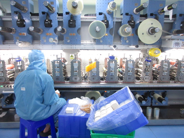 Die-cutting secondary process at ProMix Medical