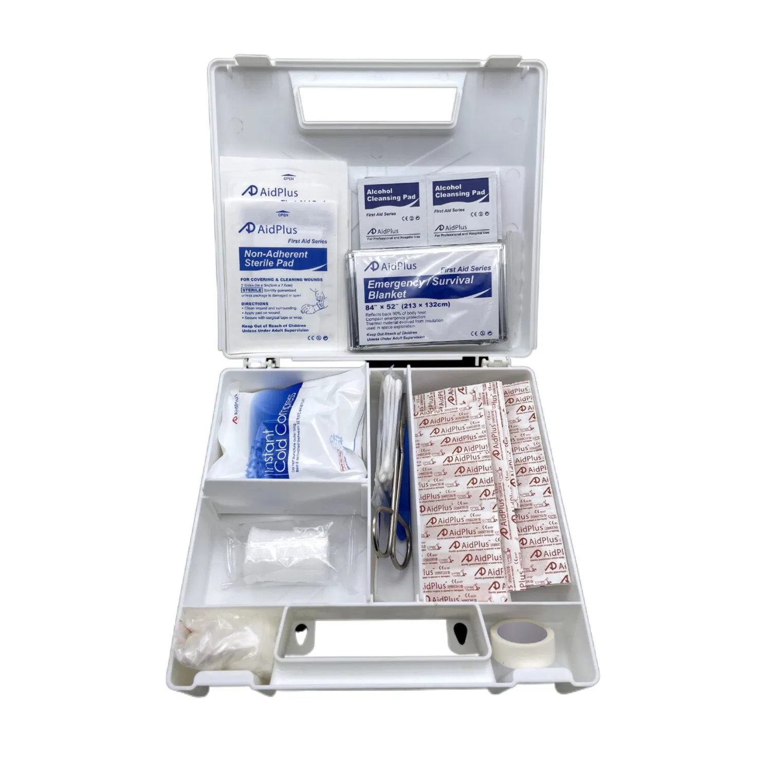 Mini CE FDA ISO Approved Plastic Medical Level Survival First Aid Box Kits Produdct Supplier for Home Car Auto Travel Family Outdoor