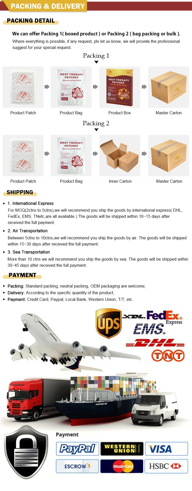 Packaging and Shipping