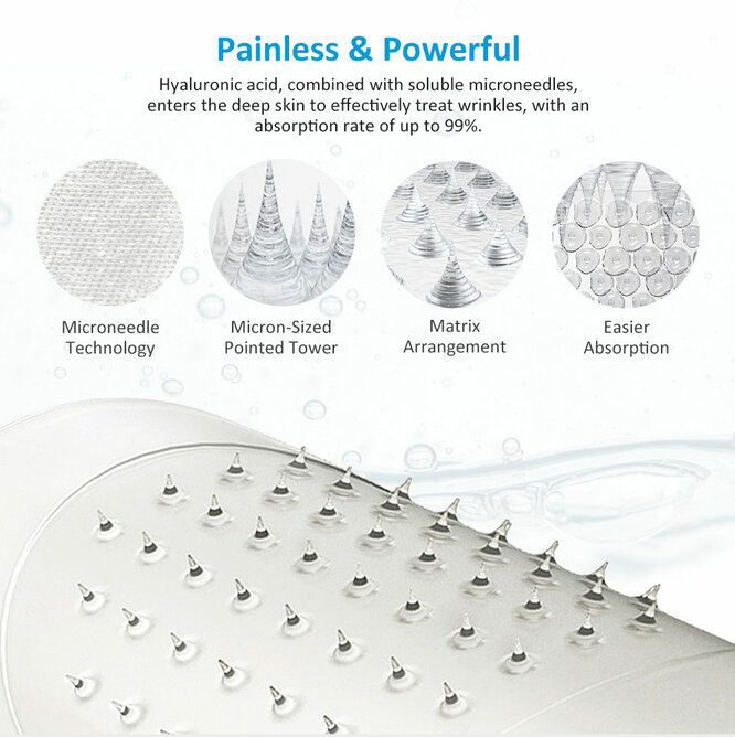 Micro Needles Eye Patches Dissolving Microneedles Eye Mask Anti-Wrinkles Puffy Eyes Dark Circles